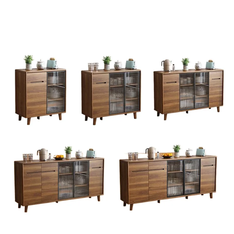 Dining Side Cabinet Solid Wood Modern for Living Room for Kitchen Large Storage, Storage Cabinet