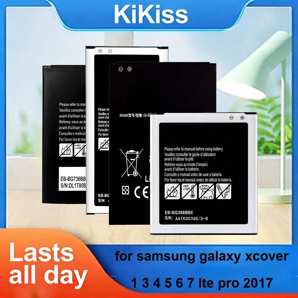Battery EB485159LU EB485159LA EB-BG715BBE EB-BG390BBE For Samsung Galaxy Xcover 1 3 4 5 6 7 Lte Pro 2017 1800-4500mAh