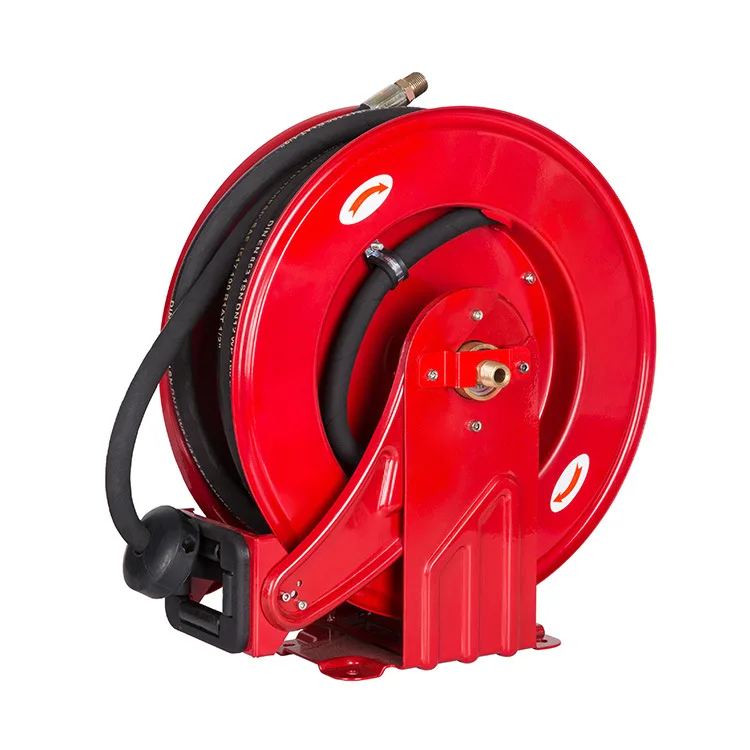 Hot Sale 15m Remote Control Retractable Cast Iron Oil Hose Reel 1/2 Inch Fuel Dispenser 1.6MPa Pressure 220V 550W Multi-Color