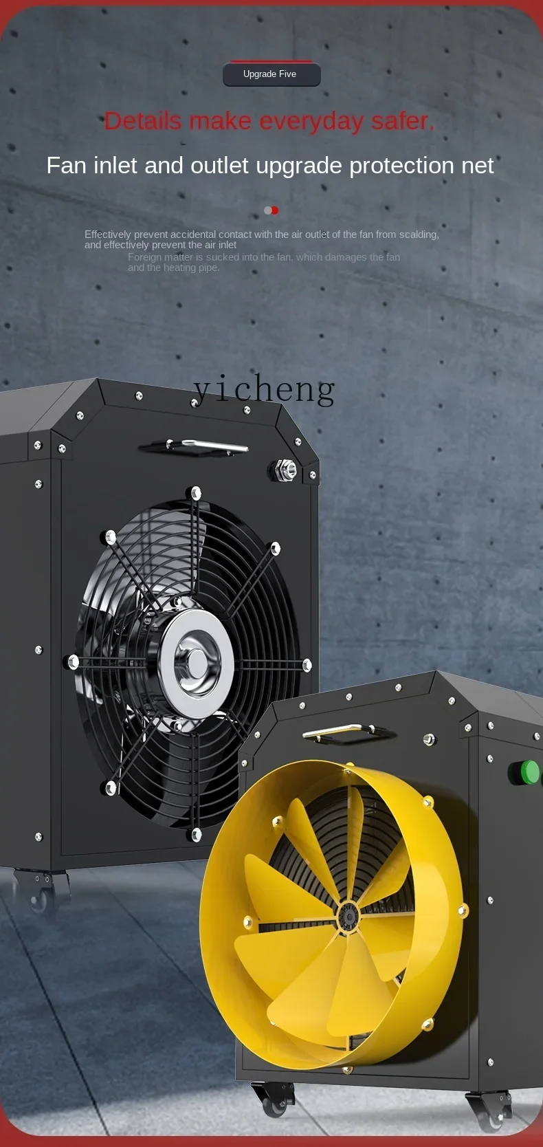 AB سخان كهربائي صناعي سخان تجفيف عالي الطاقة فرن الهواء الساخن ورشة سخان الهواء