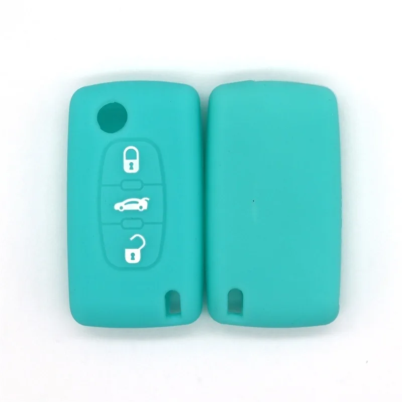

Car anti-fall key cover, suitable for old Peugeot 206 207301 key cover 307308S, folding type, 3-buckle car key bag