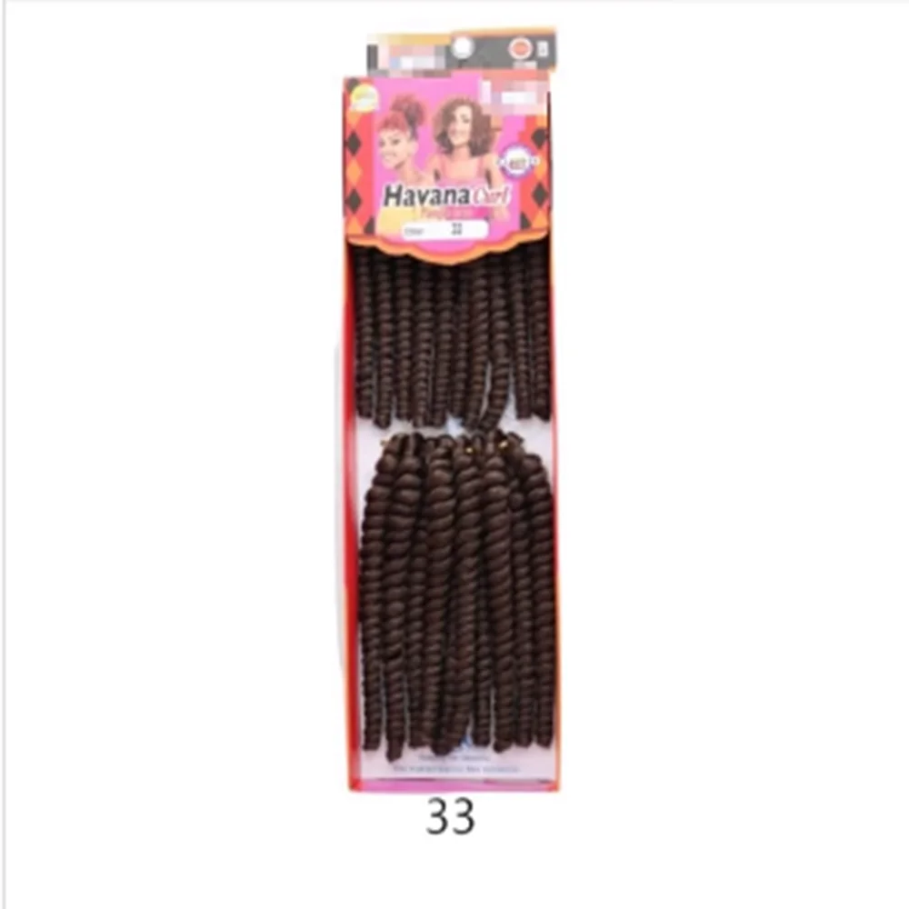 8 Zoll synthetische Havanna Curl Braids, perfekt für Passion Twists und Häkelfrisuren, afrikanische Kollektion, Flechthaare.
