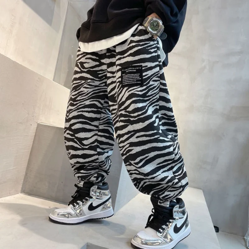 

2023 Fashion Brand Children's Pants Fall Boys Sports Pants Kids Clothes Loose Harem Pants Boys Baby Long Pants 4-14years