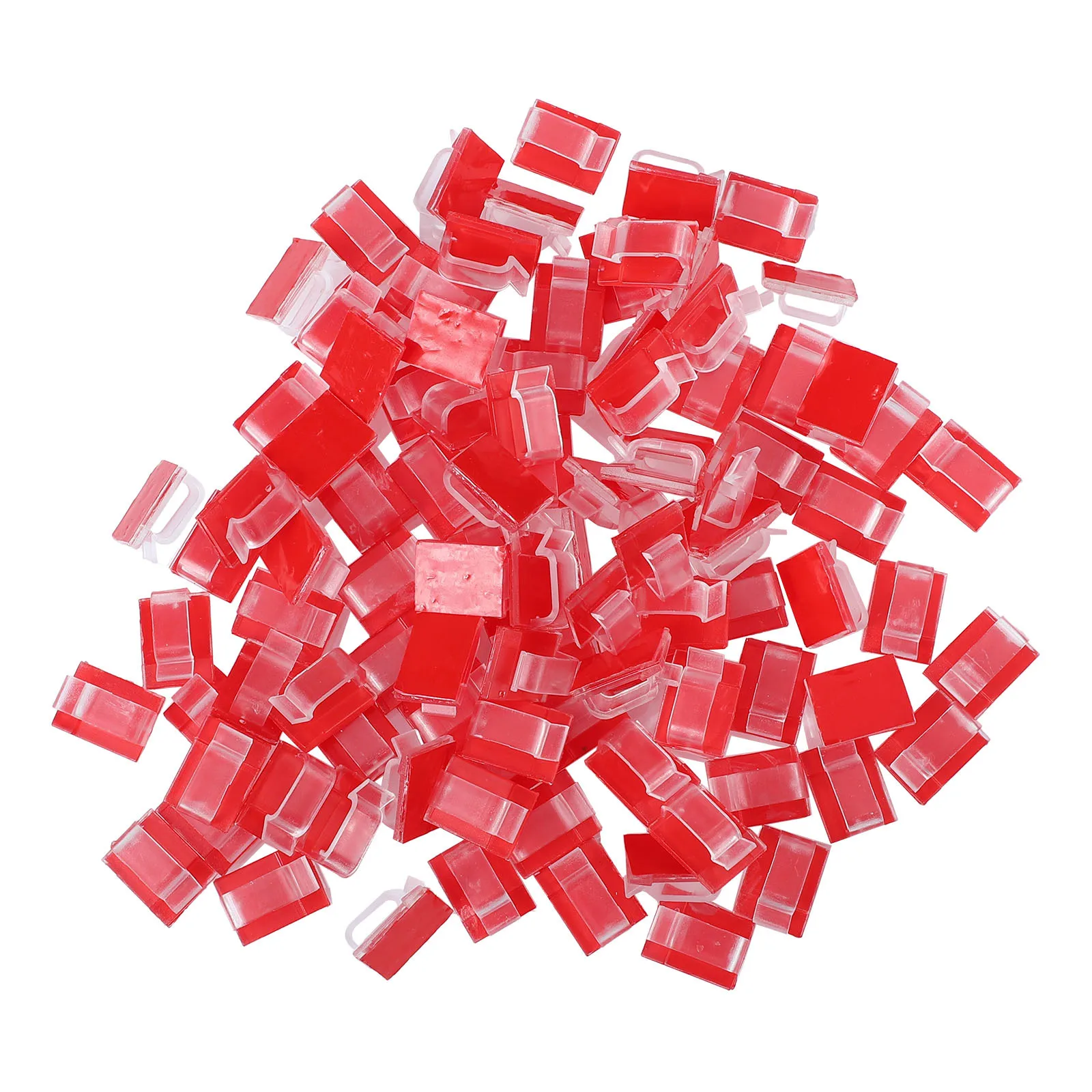 

100pcs Cable Clips Cable Management Organizer Adhesive Holder For Desk Wall Table Wire Cord Clip Cord Organizer Clips