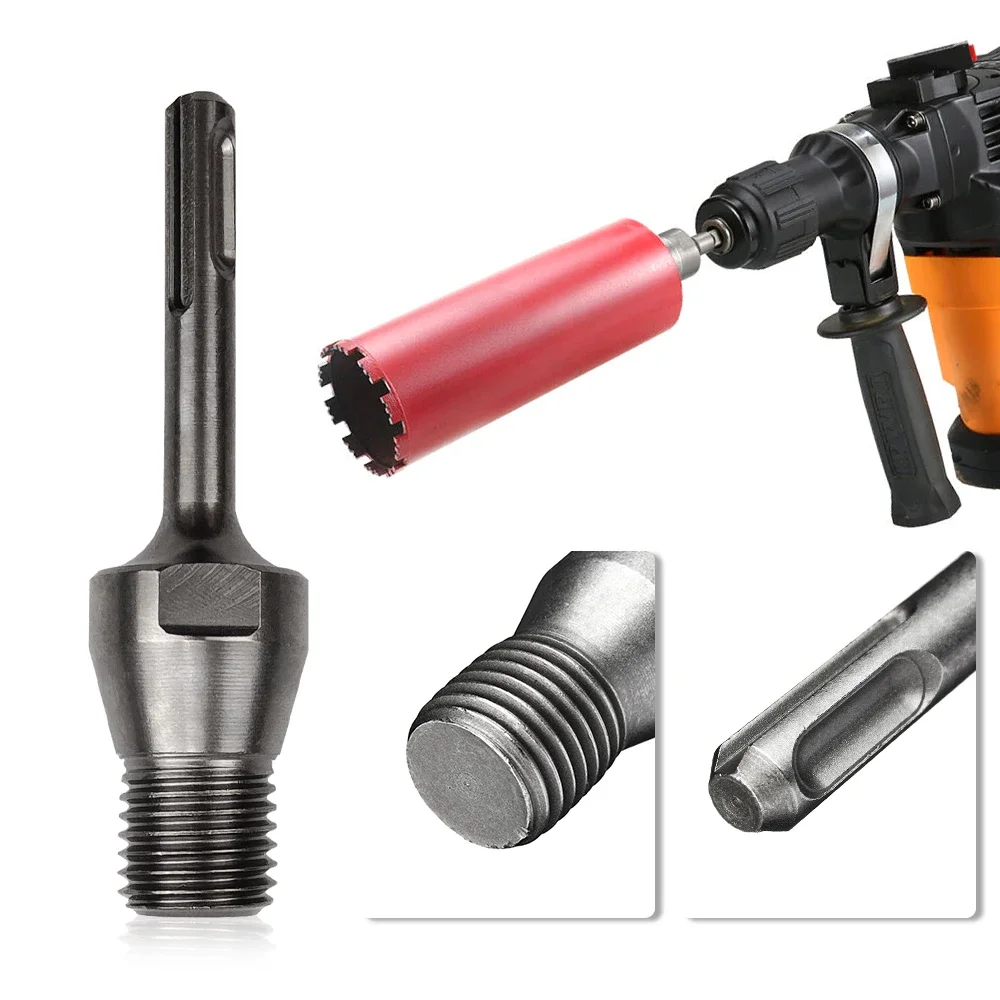 Martello elettrico per trapano ad acqua, asta per trapano a percussione, connettore per perforazione a parete, testa di conversione estesa, accessori, strumenti Adattatore