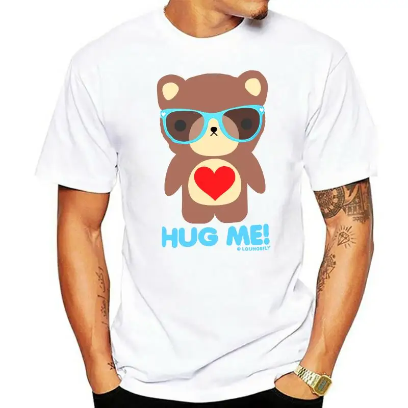 Loungefly Small Hug Me $32.50 T-Shirt Tee Top White Teddy Bear Heart Cute Fun