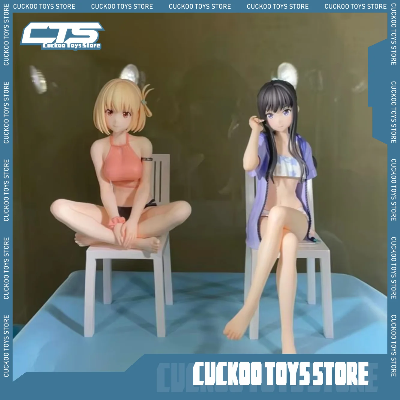 Lycoris recuperar juguetes de Anime Nishikigi Chisato hermosa figura de niña modelo chasis adorno de escritorio modelo Anime juguete para regalo