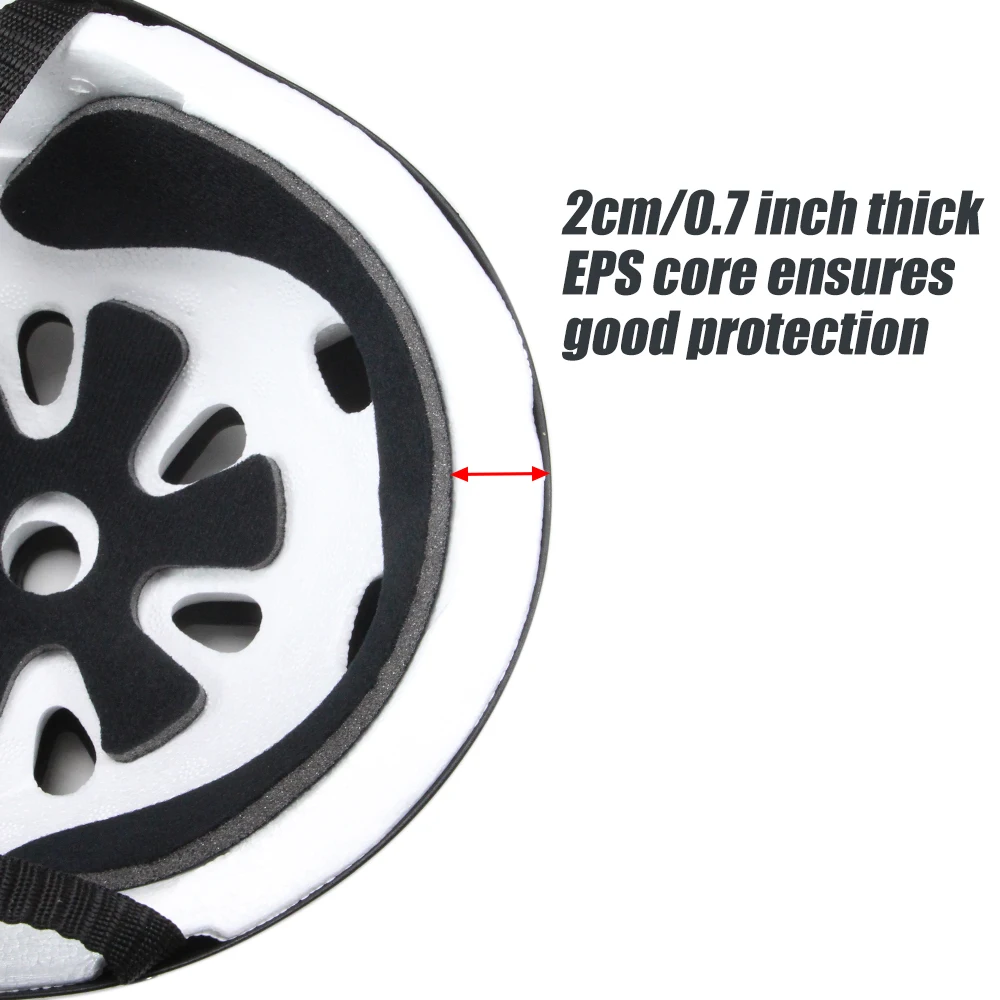 7-teiliger Kinder-Fahrradhelm, Kleinkind-Helm für Jugendliche und Erwachsene, Knieschoner, Ellenbogenschoner, Handgelenkschutz, Schutzausrüstungsset für Skateboard, Fahrrad – Detail 7