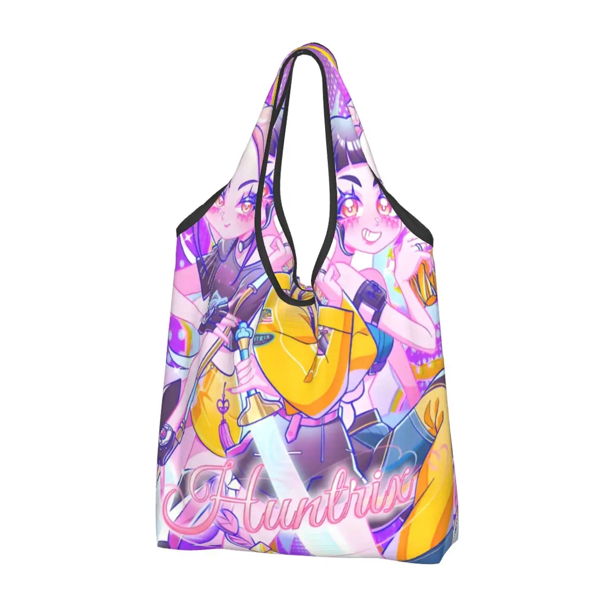sacola-de-compras-personalizada-kawaii-kpop-hunter-demons-bolsa-de-compras-portatil-huntrix-grocery-bolsa-de-ombro