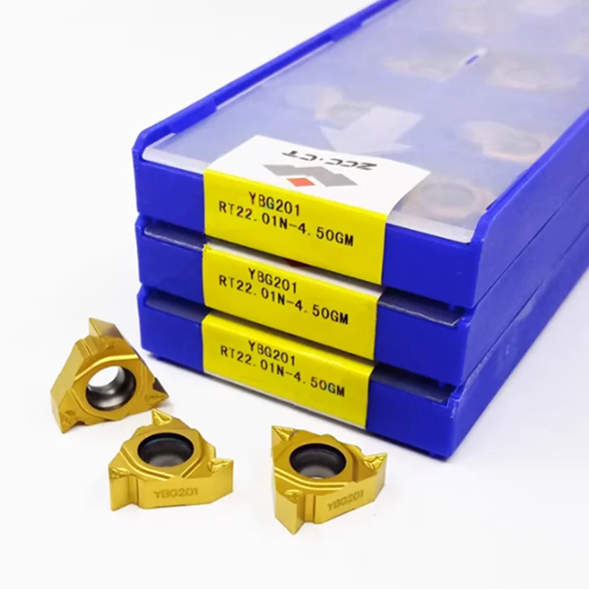 RT22.01N-3.50GM/RT22.01N-4.00GM/RT22.01N-4.50GM/RT22.01N-5.00GM/RT22.01N-6.00GM YBG201 ZCC.CT CNC شفرة كربيد إدراج 10 قطعة/صندوق #4