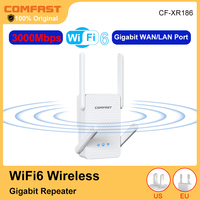 3000Mbps WiFi 6 Repeater 2.4G&5GHz Dual Band WiFi Extender Router AX3000 signal Booster 802.11ax Gigabit WAN/LAN Port repetidor