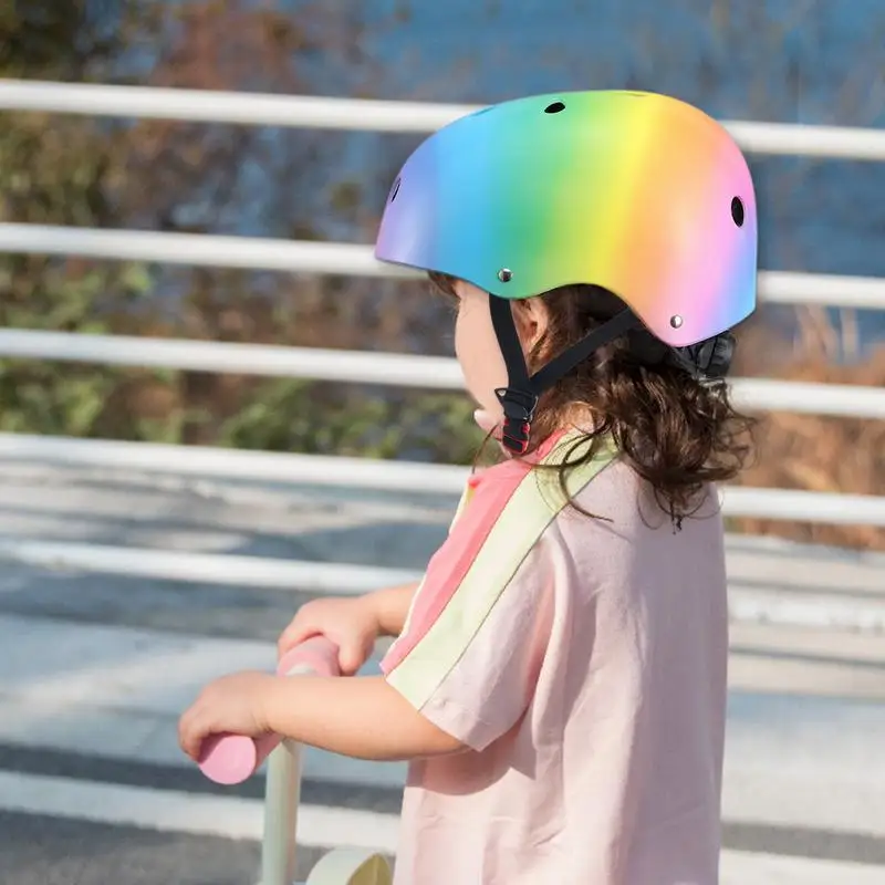 Kids Skateboard And Bicycle Hat Breathable Adjustable Bicycle Hat Comfortable And Durable Kids Bicycle Hat KidsProtective Gear