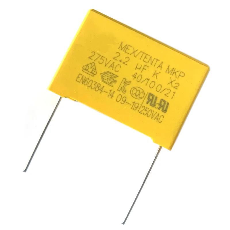 5pcs X2 Safety capacitor 27.5mm 275VAC 275V 1uF 1.2uF 1.5uF 2uF 2.2uF 3.3uF Polypropylene film capacitor