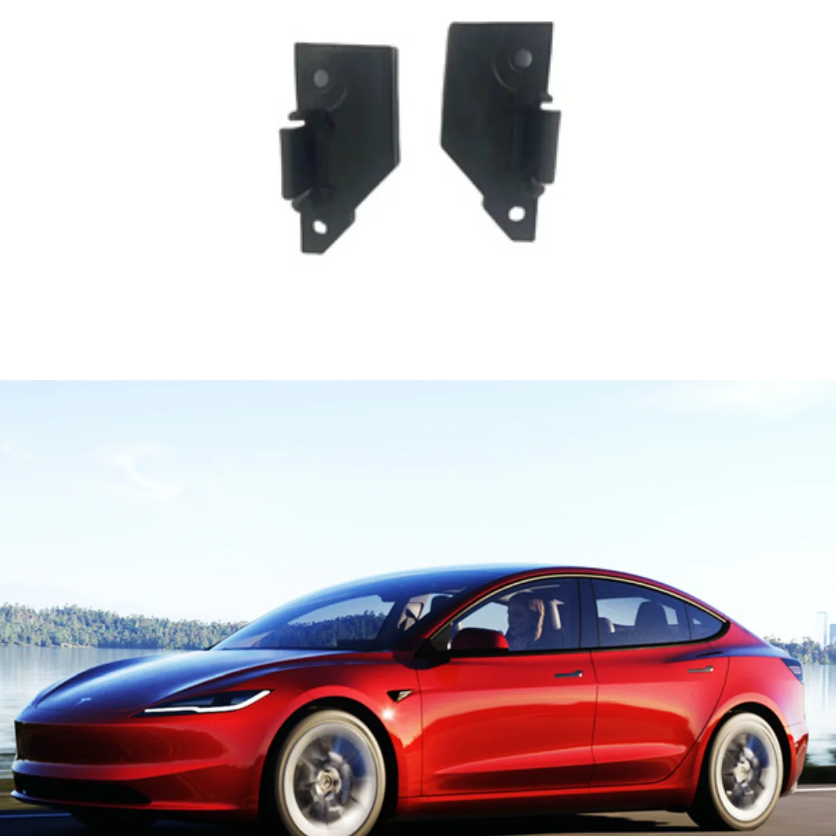 

2024 Tesla model 3 highland front bumper fixing bracket black small bracket