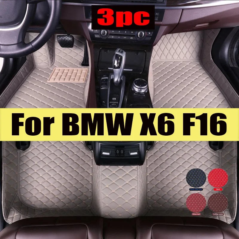 

Car floor mats for BMW X6 F16 2015 2016 2017 2018 2019 Custom auto foot Pads automobile carpet cover interior trunk mat