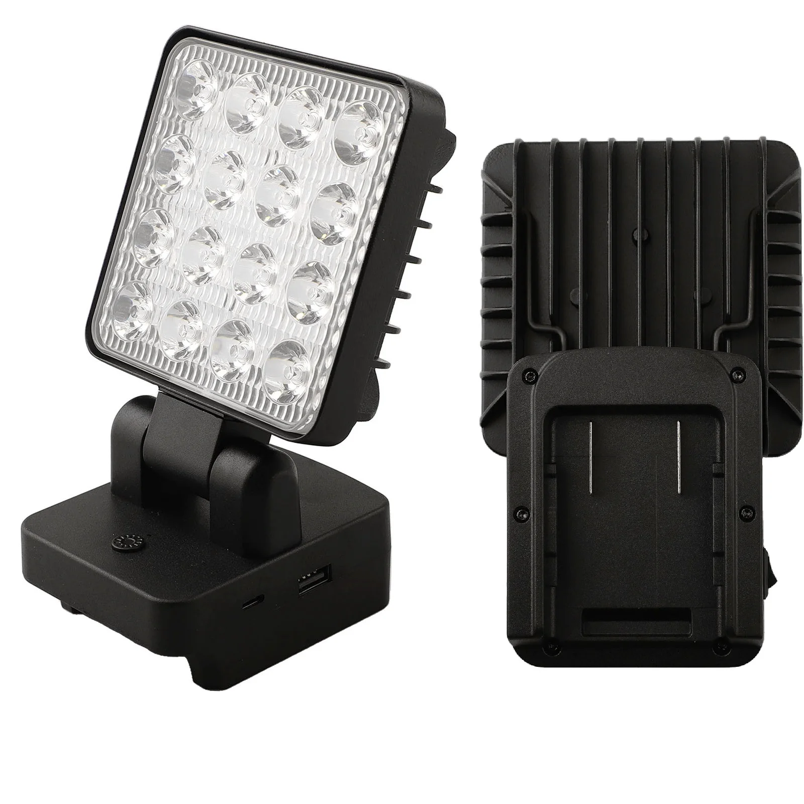 Cordless LED Work Light 5V 2A 1200-1500LM 11-15W  For Worx WA3593 WA3595 WA3401 Series For 5 Pin 20V Lithium Battery