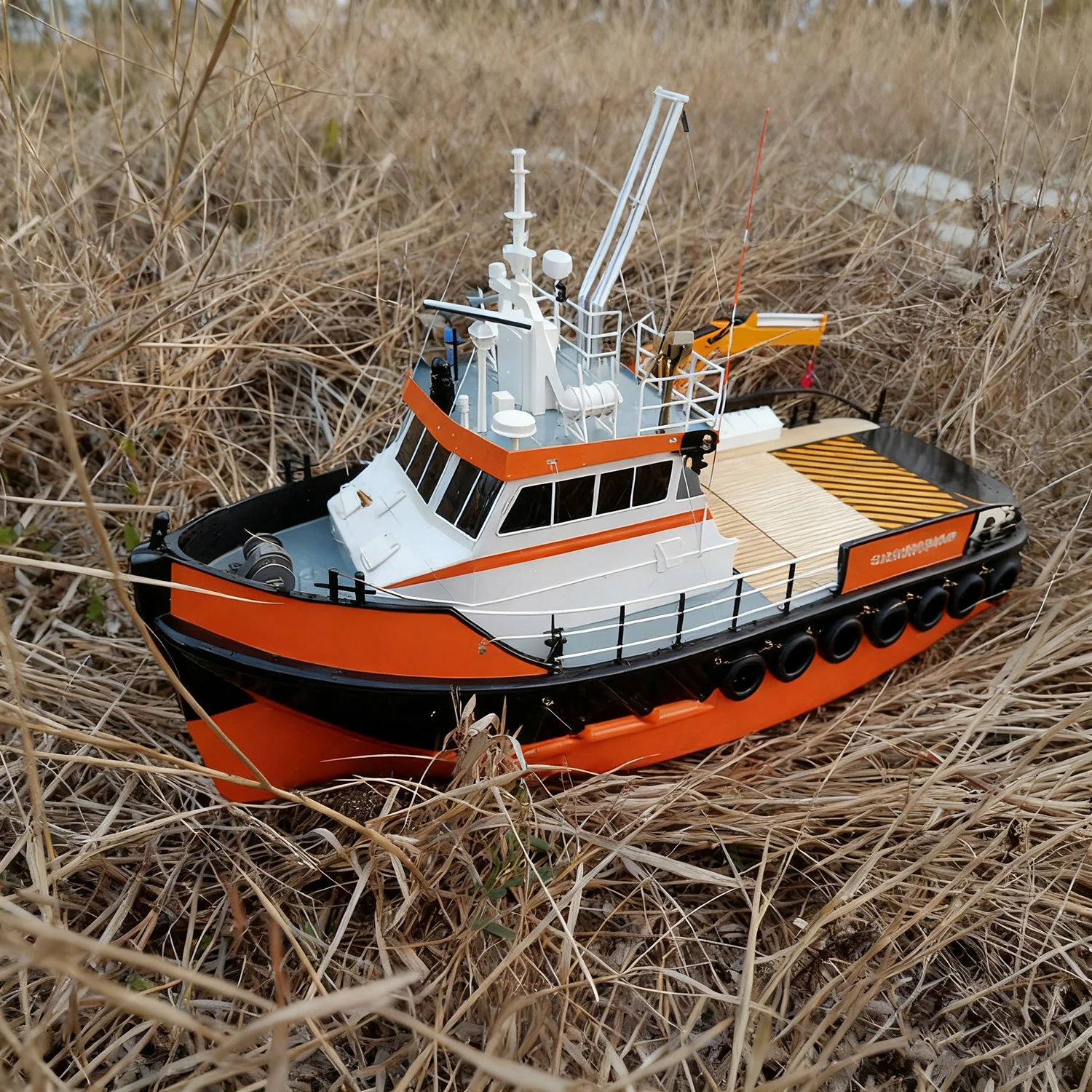 RC Ships1/36 65cm Dual Motors Type 2308 Multi-functional Remote Control Boat Fiberglass Hull RC Schiffe Model Kit Ship Toy