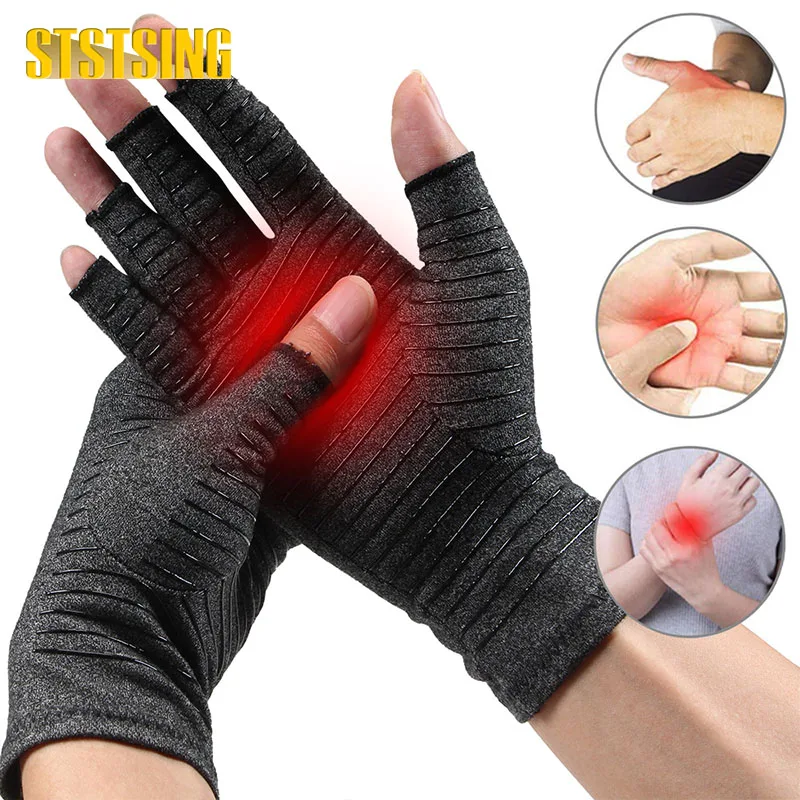 1 Pair Arthritis Gloves for Women For Pain, Compression Gloves for Carpal Tunnel, Fingerless Gloves for Typing