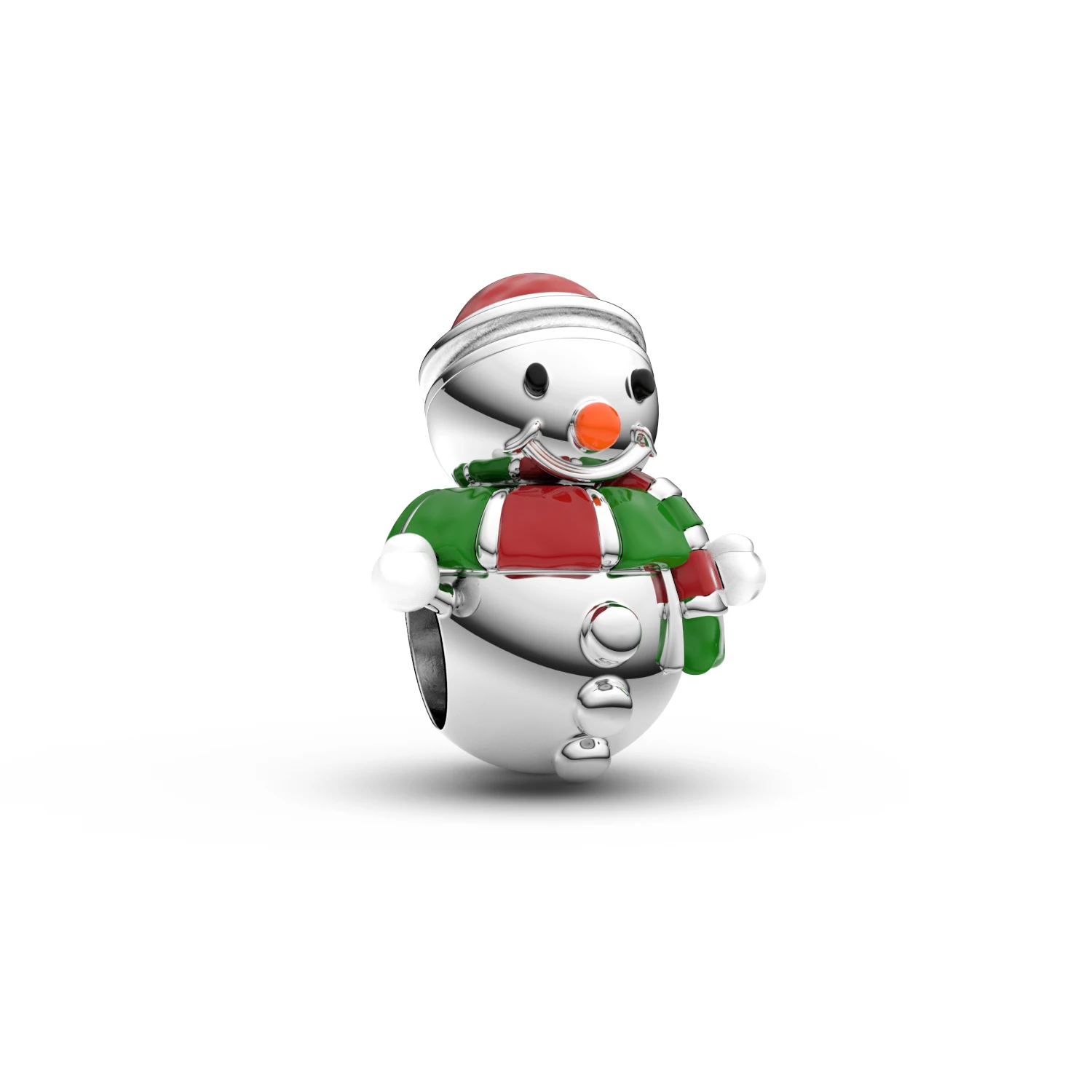 

Manyilus 2025 New Christmas Snowman Charms S925 Sterling Silver Mother Kids Beads For Charm 925 Original Bracelet Jewellery Wome