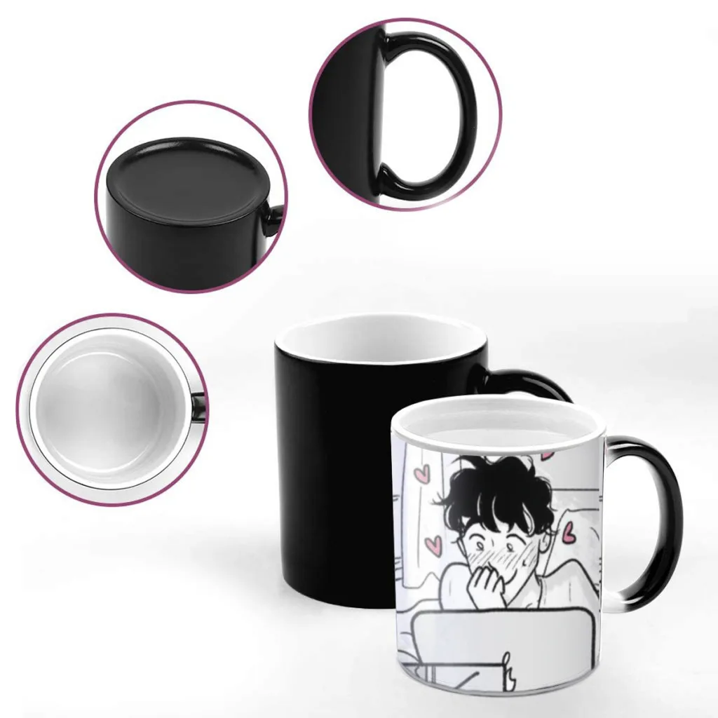 H-Heartstoppers TV One Piece Coffee Mugs And Mug Creative Color Change Tea Cup Ceramic Milk Cups Novelty Gifts