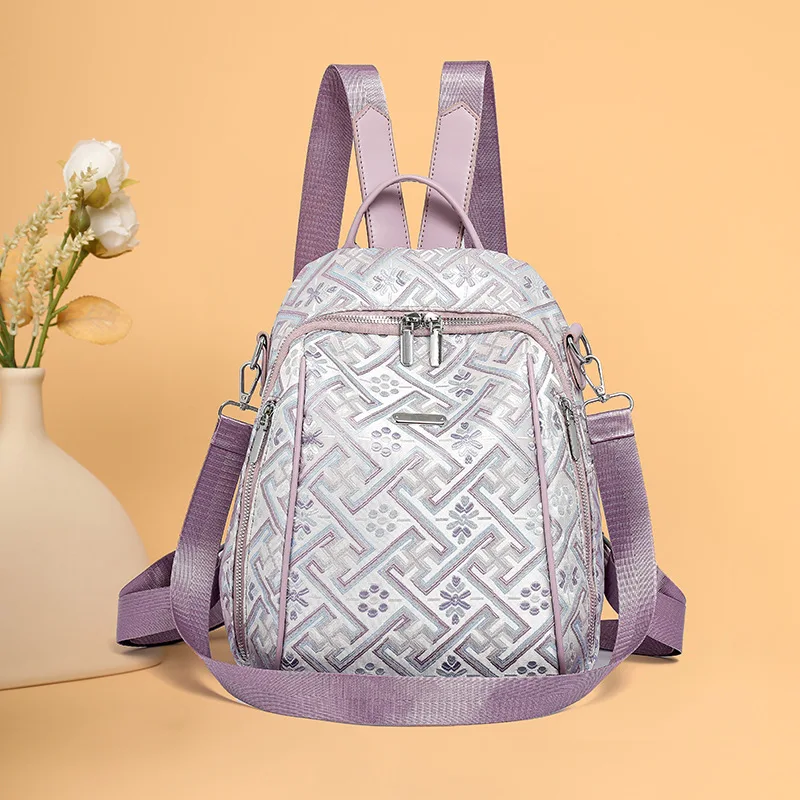 

2025 New High-end Backpack Women Niche Ins Chinese Girl Commuter Travel Fashion Purse