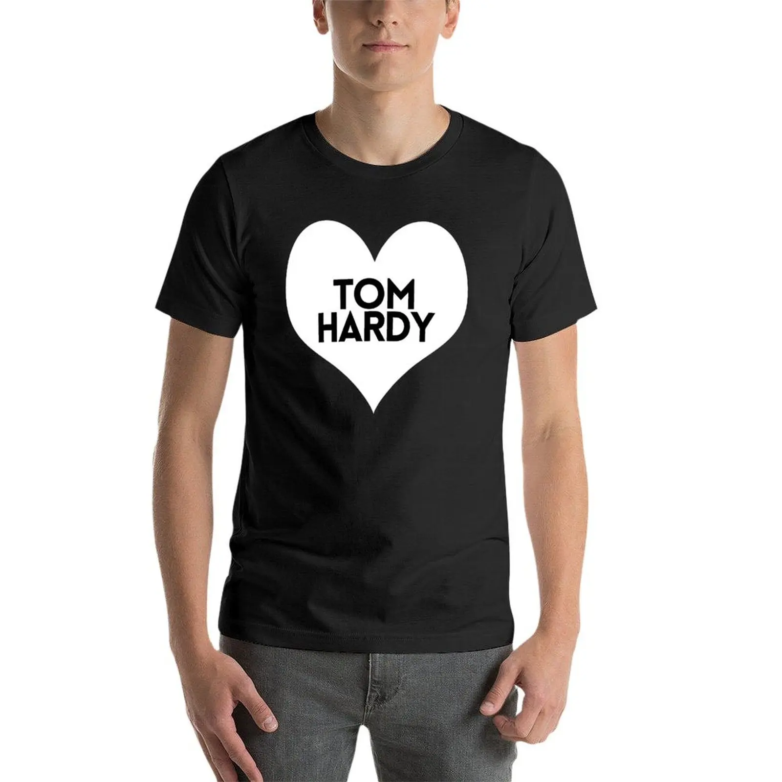Love Tom Hardy T-Shirt vintage clothes oversized Men's cotton t-shirt image 4