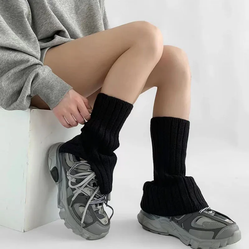 الخريف الشتاء محبوك الدافئة تدفئة الساق غطاء للقدم الدافئة منتصف العجل الجوارب لوليتا الحلو الفتيات جوارب السيقان النساء جوارب الراحة المنزلية #3