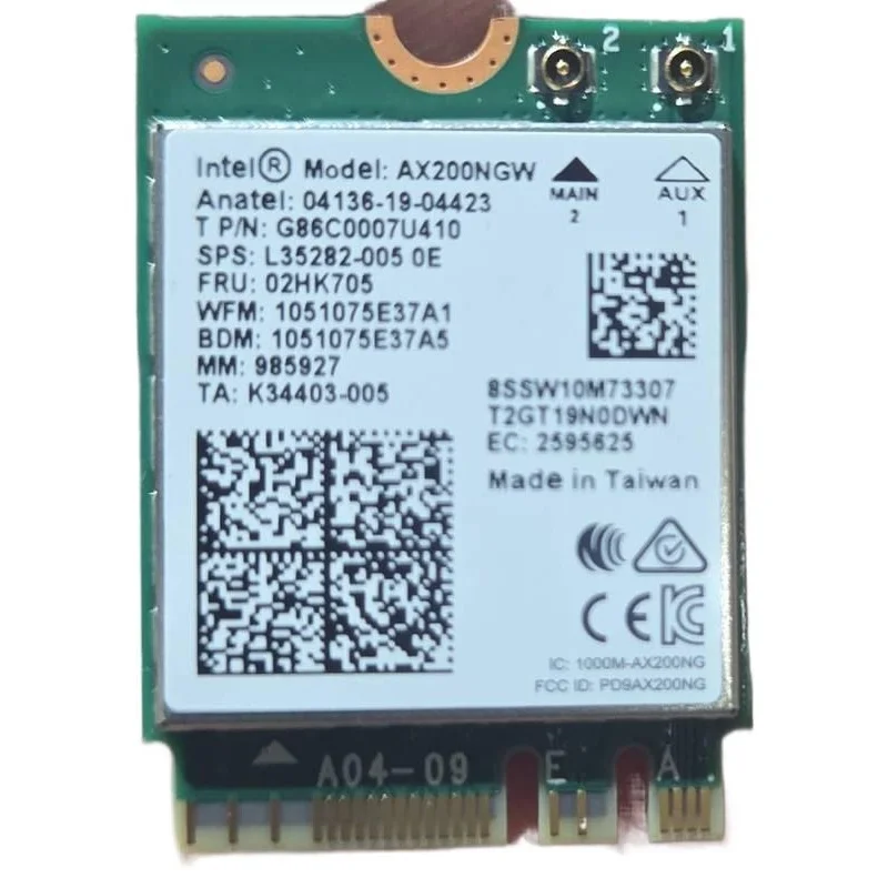 NN Intel - AX200.NGWG.NV - WiFi AX200 Wireless Network Card 802.11ax Bluetooth 5.2