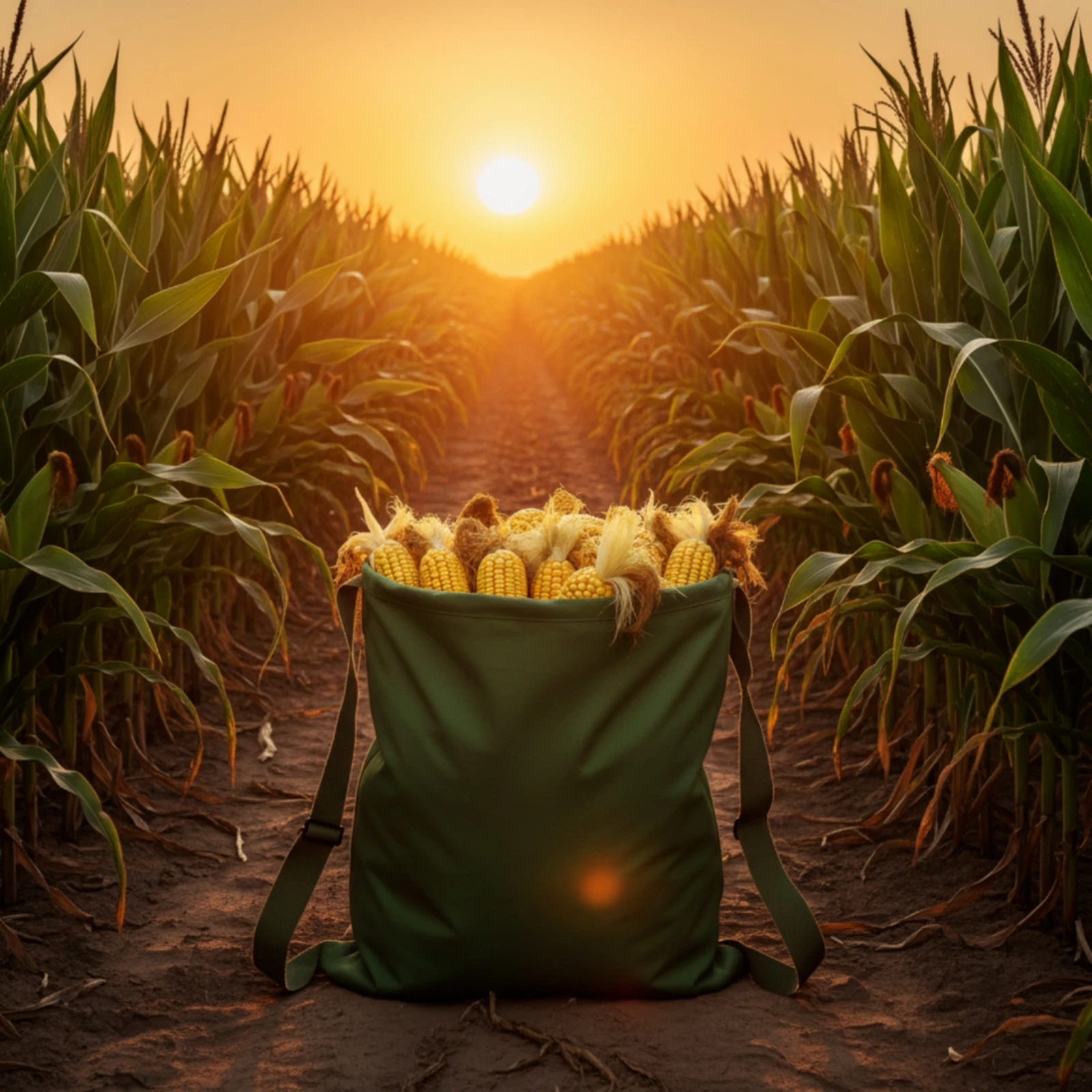 Garden Tote Bag with Adjustable Shoulder Strap Spacious Canvas Harvesting Bag Sturdy Portable for Farmers, Orchard, Farm