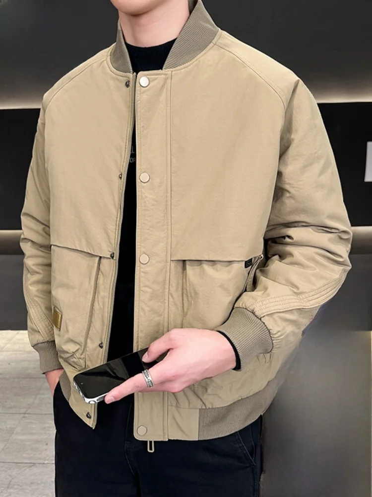 

Мужская утепленная хлопковая куртка Paul: повседневная, универсальная, городская, теплая, из полиэстера, для весны и осени