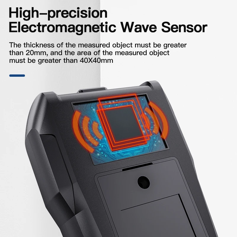 MESTEK Professional Color Screen Non-contact Wood Moisture Meter Environmental Humidity Temperature Detection Moisture Detector