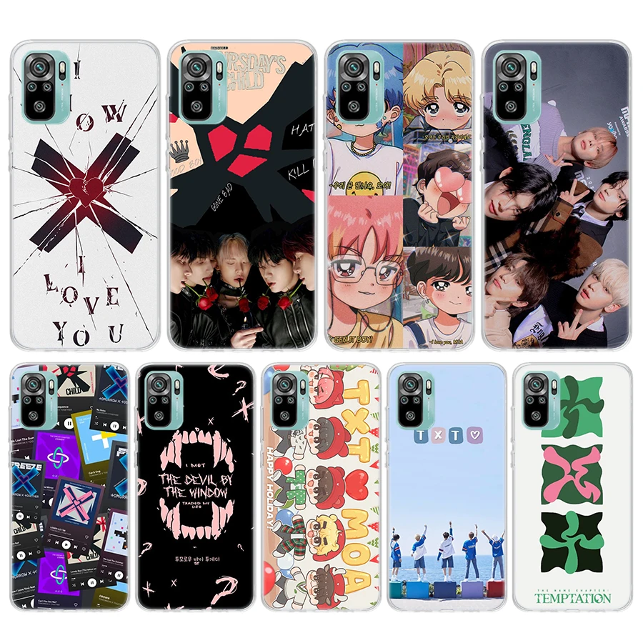 Мягкий чехол для телефона T-Txt Boy Band Kpop для Xiaomi Redmi 10 10A 10C 9 9A 9C 9T 12 12C 8 8A 7 7A 6 6A S2 K20 K40 Pro 10X K30 Coque