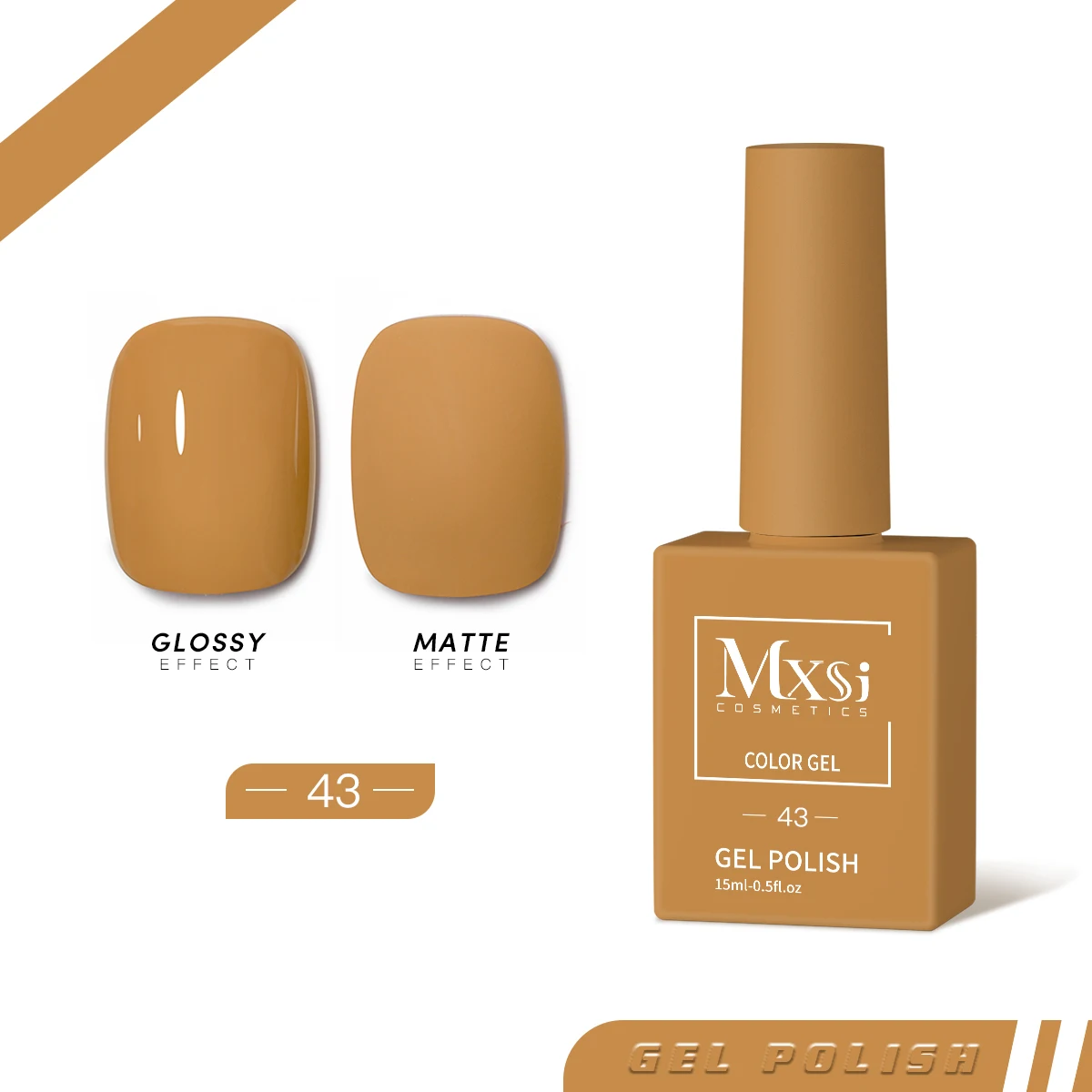 Mxsi 15 ml Gel-Nagellack, Neonbraun, Königsblau, Rot, Grün, Pastell, Nude, Nail-Art-Lack, Gel-Lack, Decklack, UV-Gel-Nagel, nicht eingestellt