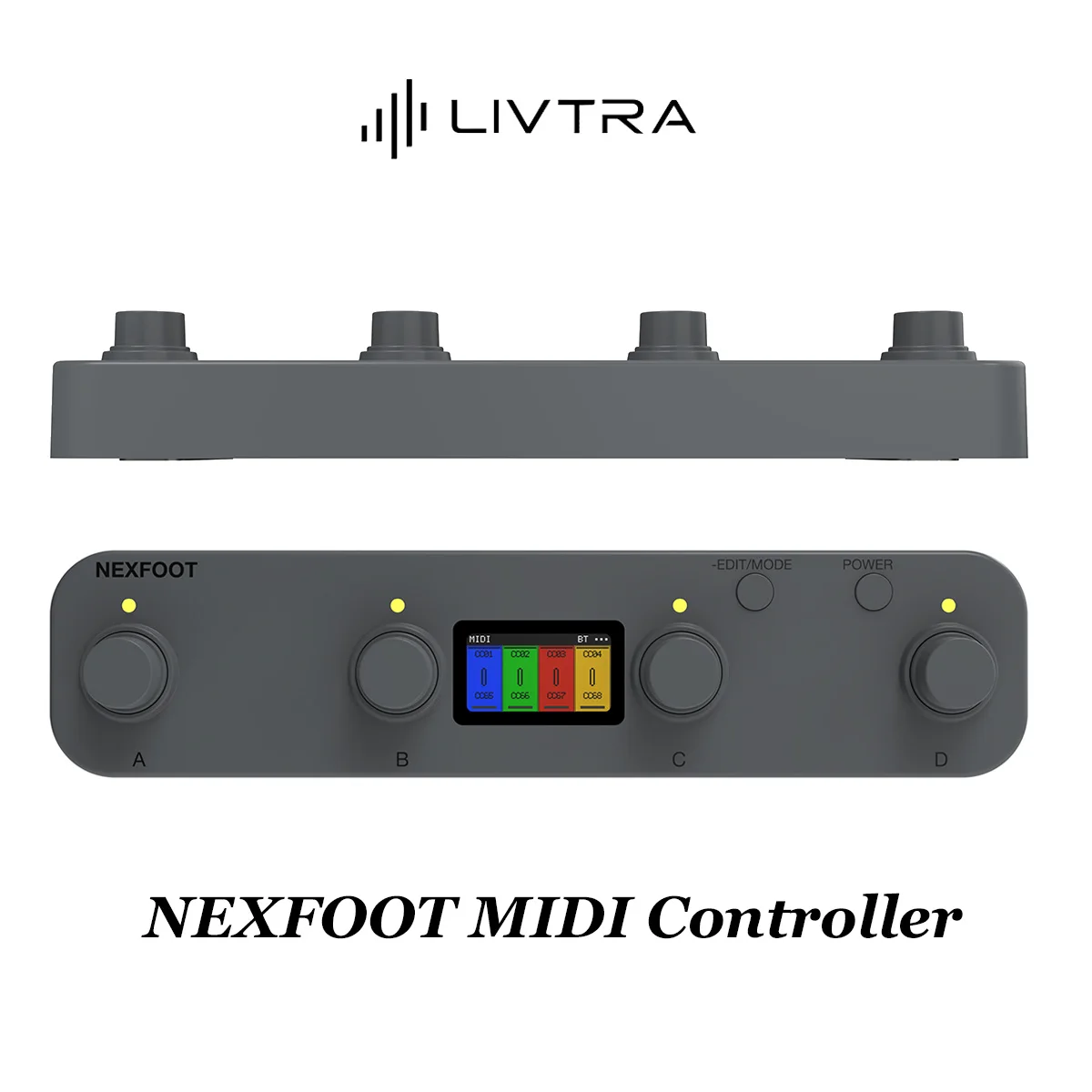 LIVTRA NEXFOOT Portable MIDI Controller - 1.47