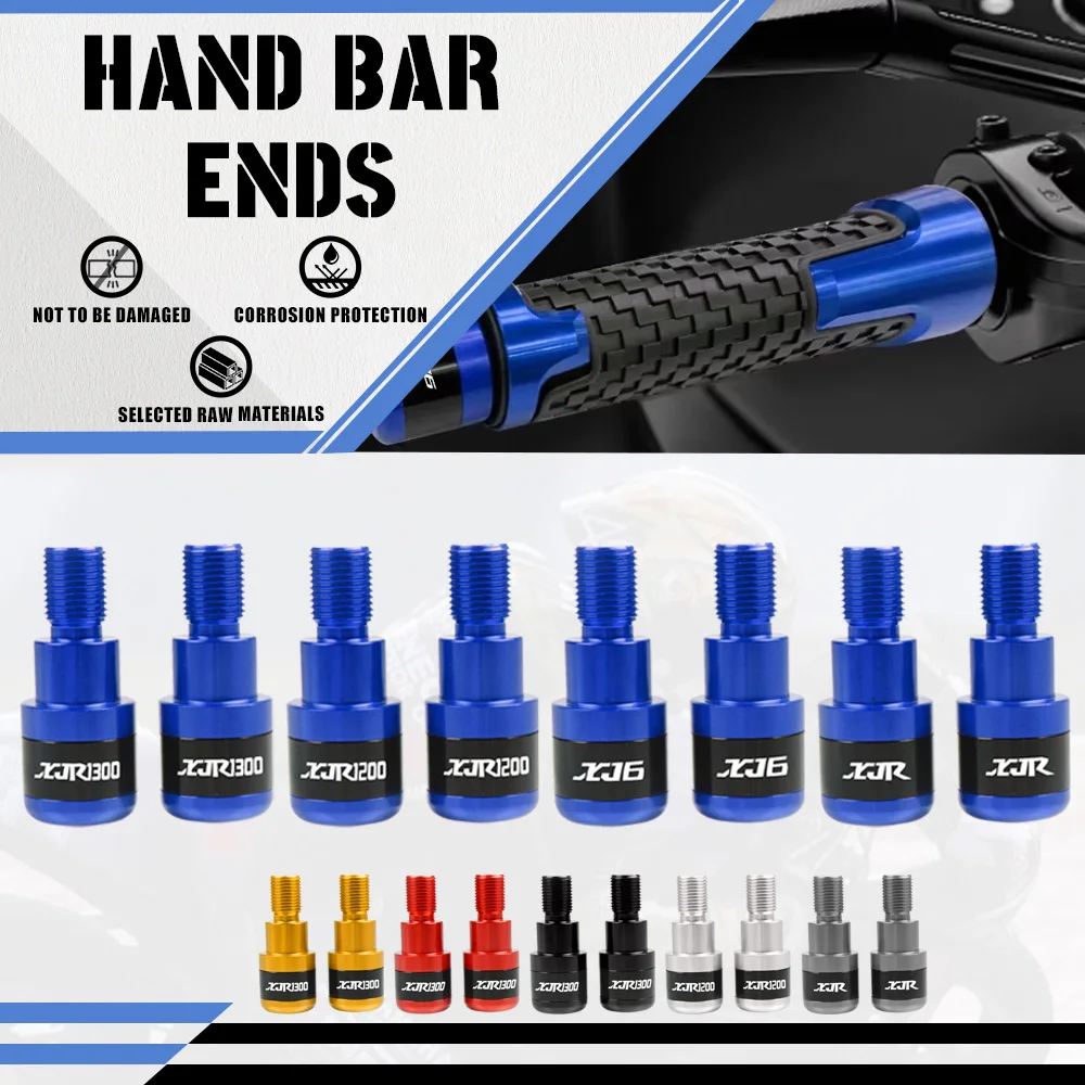 

For Yamaha xjr1300 xjr1200 Motorcycle Aluminum Accessories Hand Grip Ends Handle bar Ends XJR 1300 1999-2016 XJR 1200 1995-1998