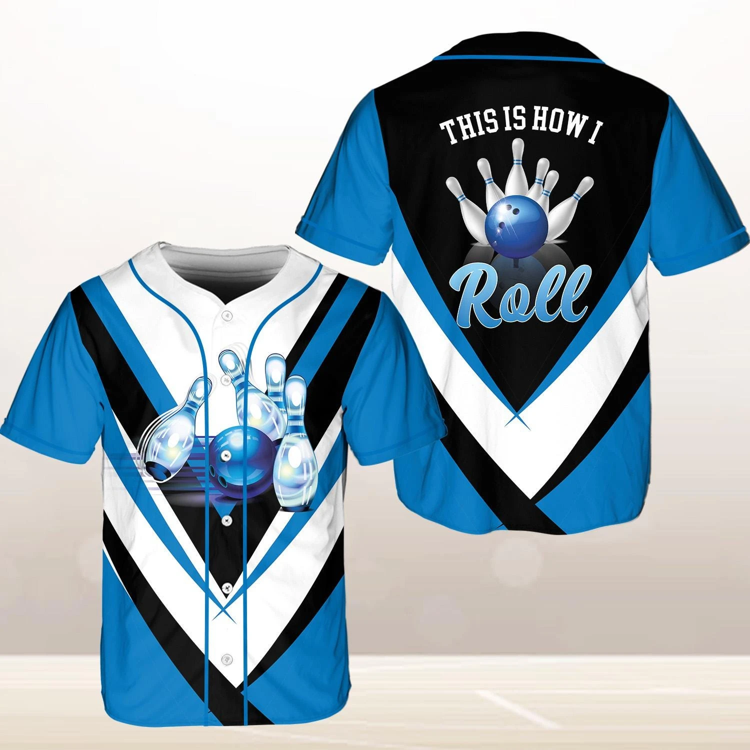 Personalized Vintage Bowling Baseball Jersey for Men Women Custom Name Bowling Jersey, Retro Bowling Bowling Party Shirt