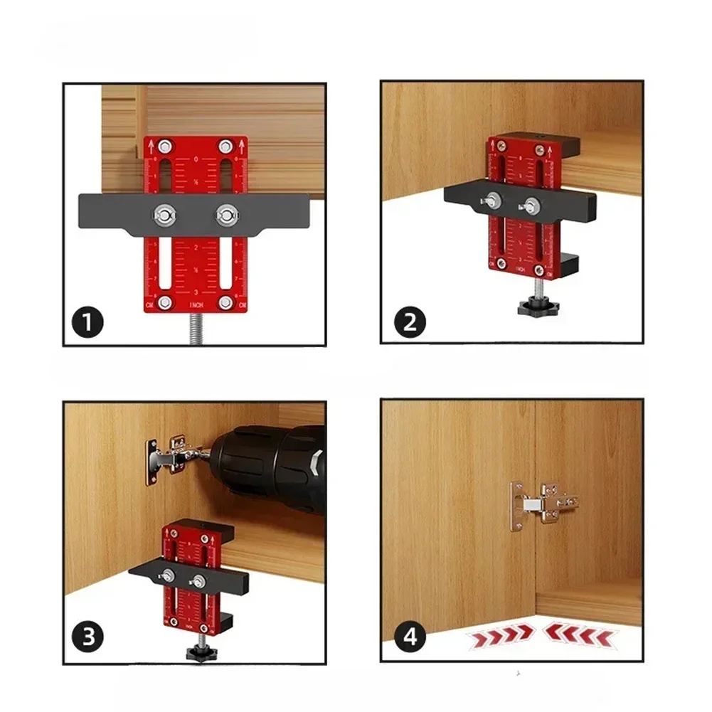 Aluminum Installation Jig Cabinet Door Mounting Jig DIY Home Improvement Heavy Duty Tool Professional Tool Sturdy Fixing Device