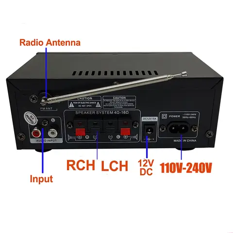 8 best sales एम्पलीफायर ब्लूटूथ - №3