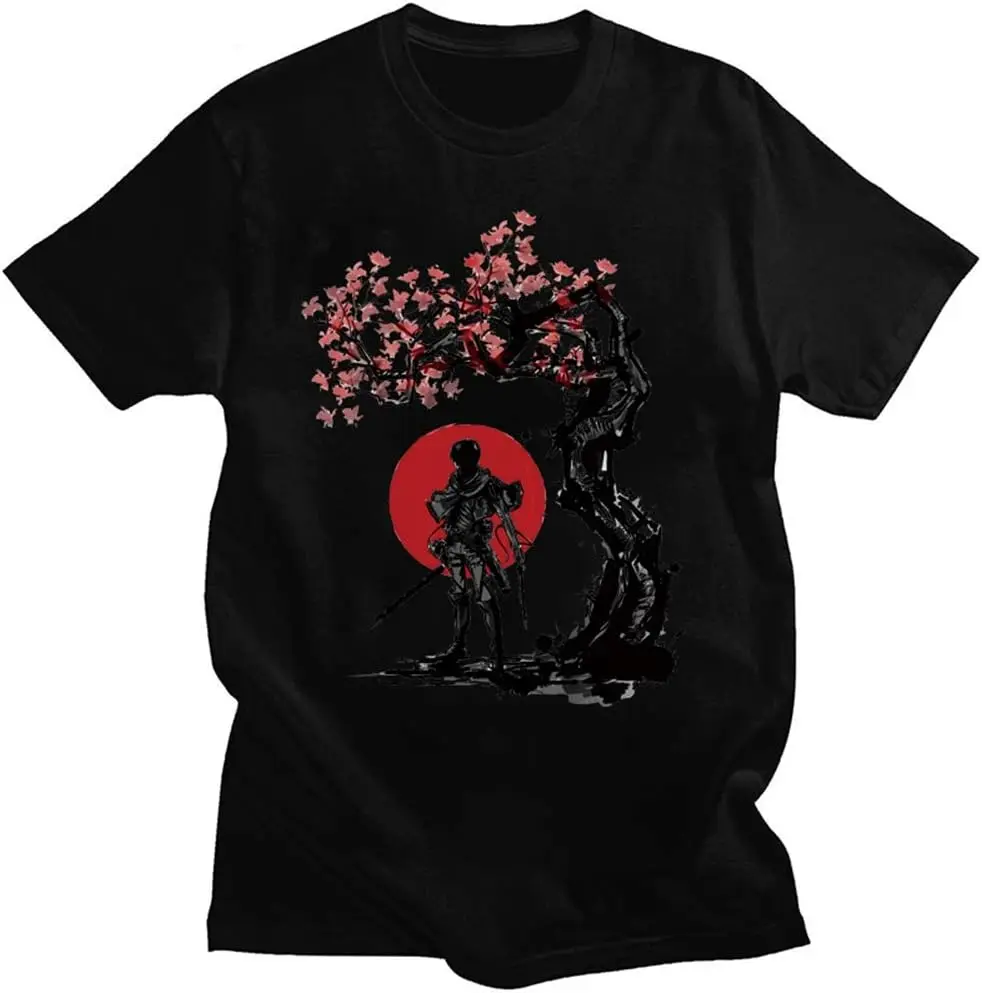 

Men's Attack Titan Japanese Anime Printed Short Sleeve Comfrotable T-Shirt