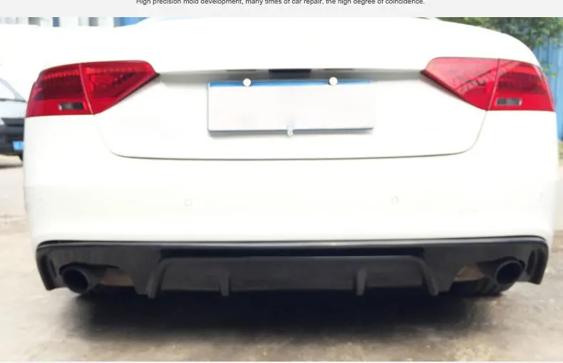 A5 SLINE S5 Carbon Fiber Fibre Rear Bumper lip Diffuser Fit For A5 SLINE S5