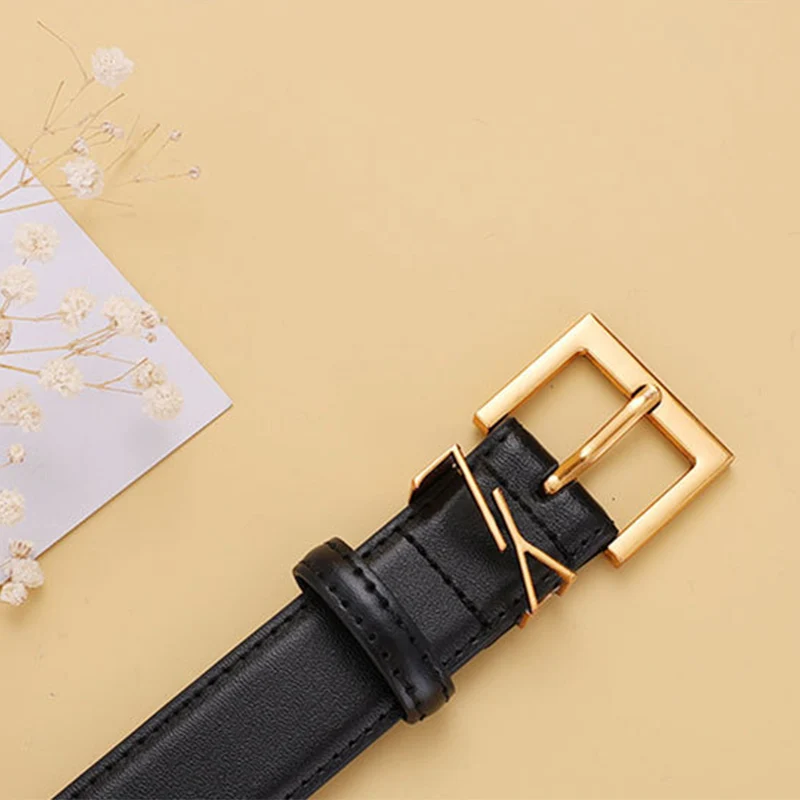 New 2025 Women's Genuine Leather Versatile Belt, Versatile Decorative Suit, High End Retro Black Skinny Jeans Belt