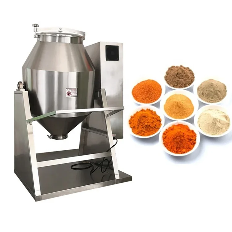High Speed Professional Blending Machine, W Type Double Cone Rotary Drum Mixer for Industrial Dry Powder Production Lines