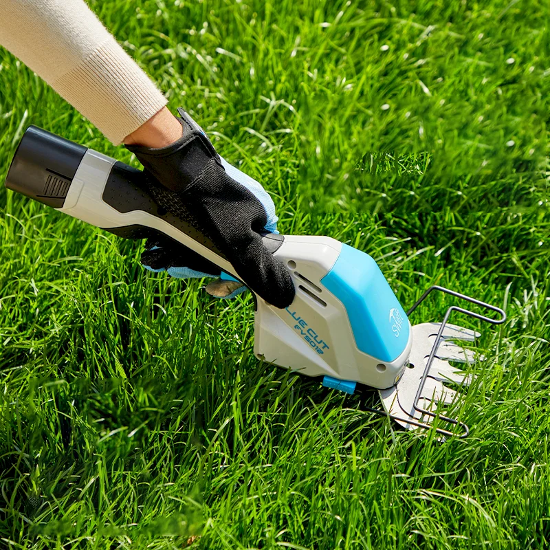 Portable Lawn Mower Lithium Battery Weeding Machine Lightweight Electric Lawn Mowing Hedge Trimmer Small Garden Power Tools