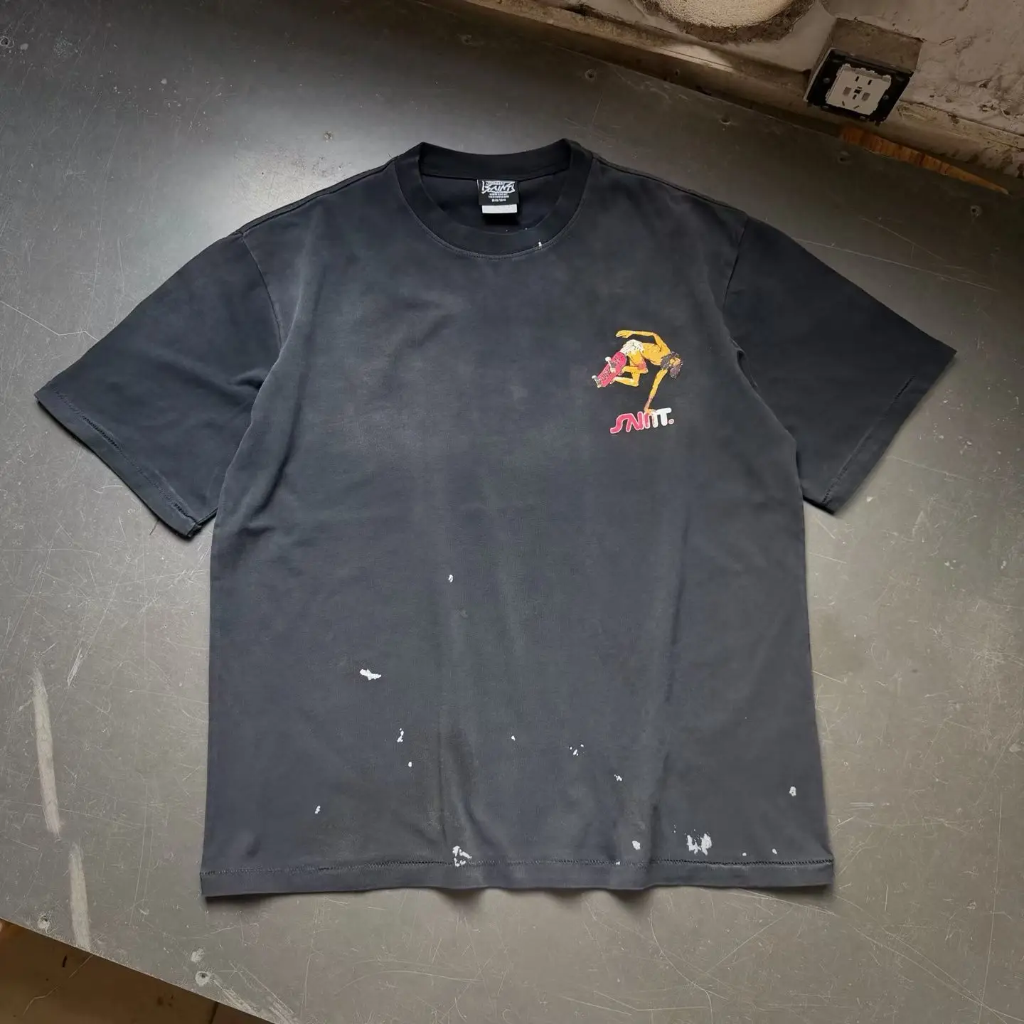 2026ss SAINT Skateboarding Jesus Art Image Print T Shirt Men Women Oversized Tee Tops T-Shirt