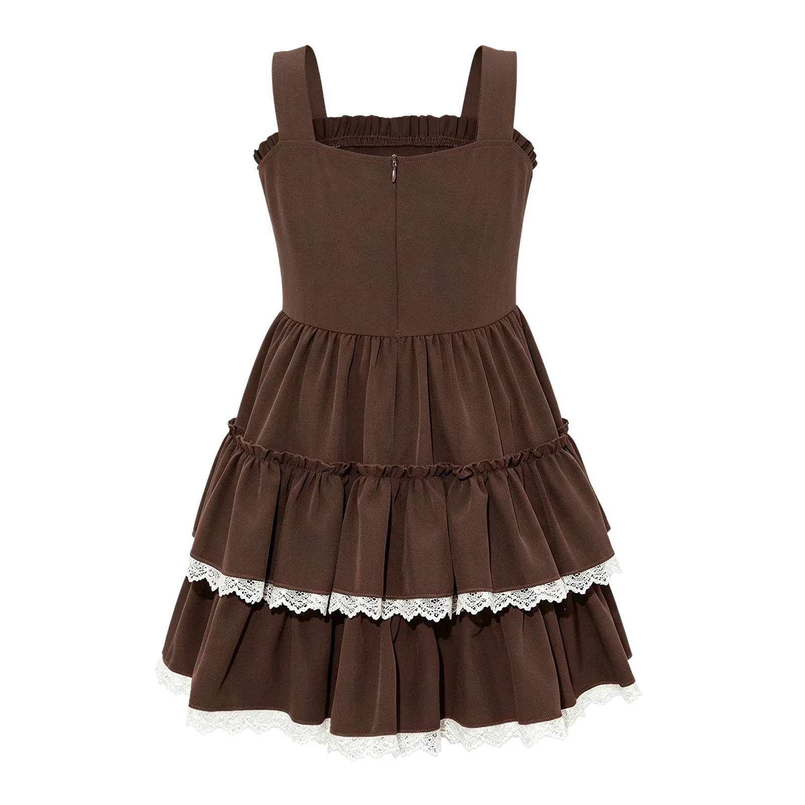 Kids Girls Japanese Ruffle Fancy Dress Birthday Costume Bowknot Princess Dress for Halloween Theme Party Carinval Outtfits