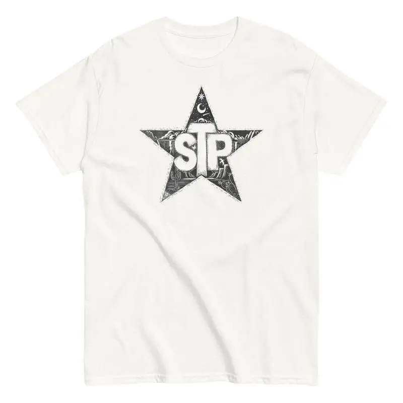 

MerchMoment Stone Temple Pilots Star T Shirt White New