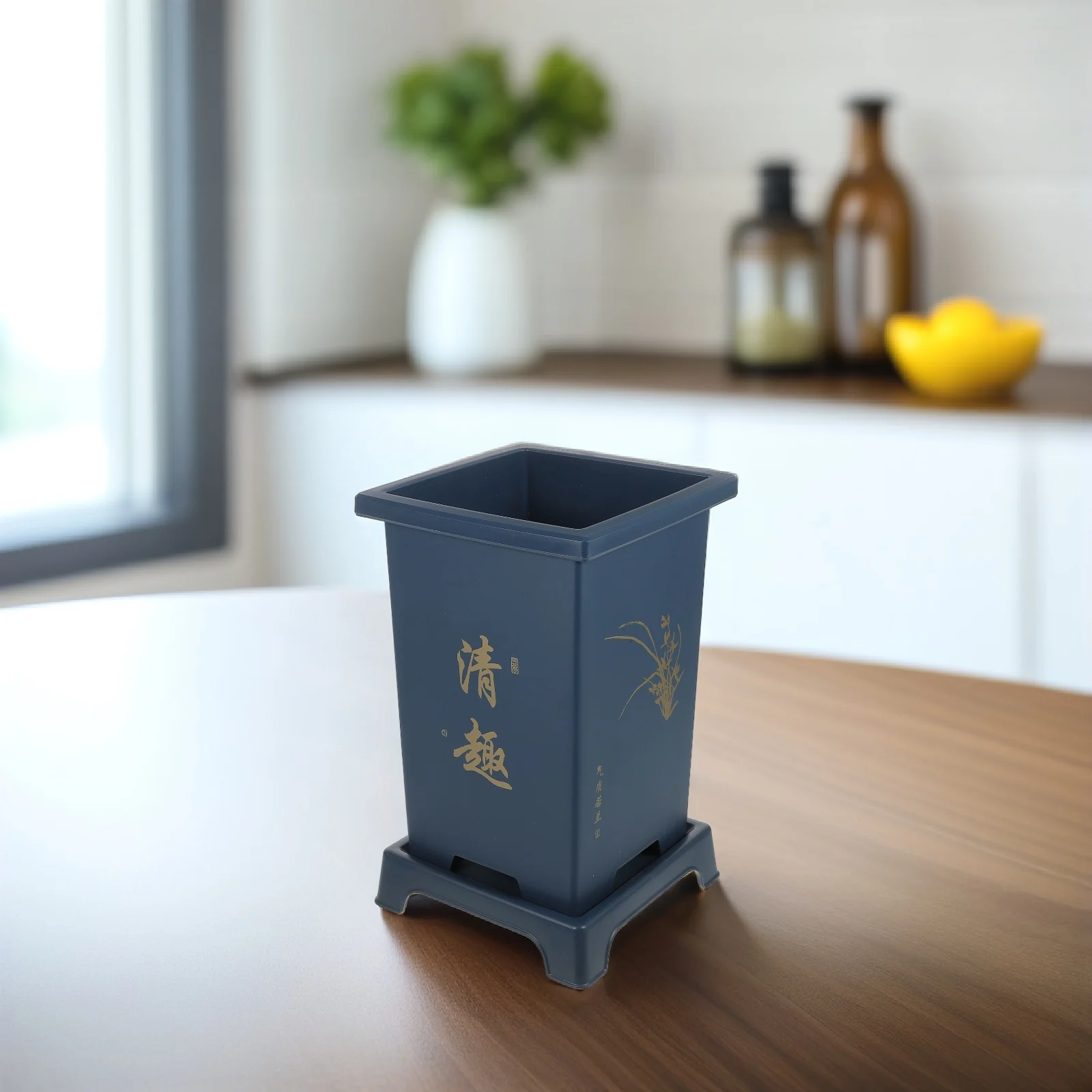 

1 Set Resin Orchid Planting Pot Household Flower Pots Breathable For Indoor Plants Garden Decorative Planter Nursery Flower