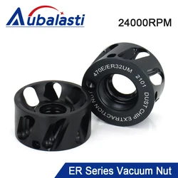Aubalasti Aluminum Vacuum Nut 24000rpm Spindle Dust Extractor Nut ER20UM ER25UM ER32UM ER40UM Dust Removal Dust Nut
