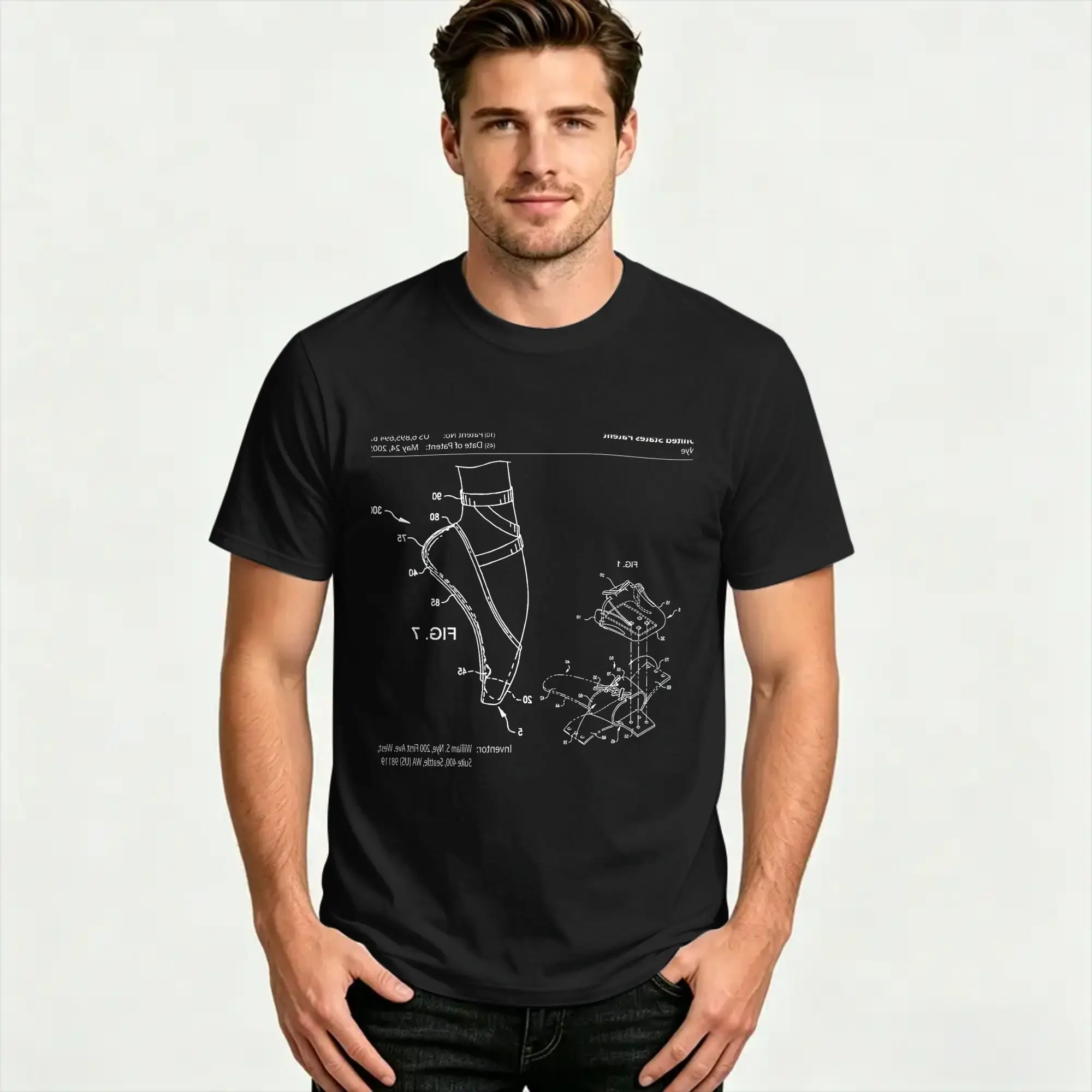 Patent Pointe Dance Studio Ballet Shoes T-Shirt Man  Street Style T Shirts  O-Neck Hip Hop Tee Shirt Design Oversized Clothing