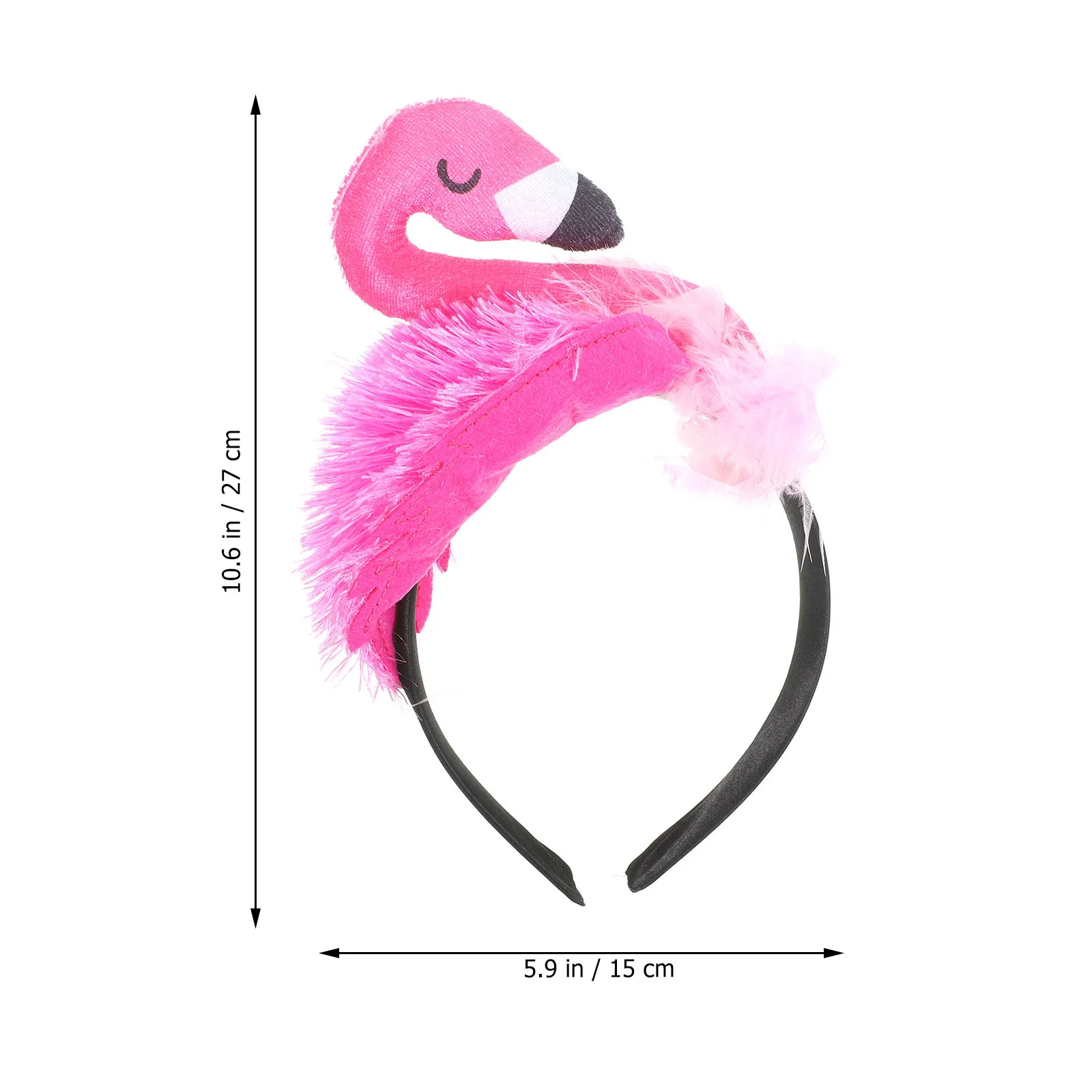 Flamingo Headband Dress Tropical Headdress Skincare Accessories Bands Hairbands Girl Wear Halloween